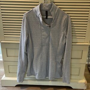 Women’s Gray Quarter-Zip Sweater